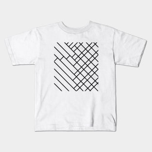 Fuzz Outline 45 White Kids T-Shirt